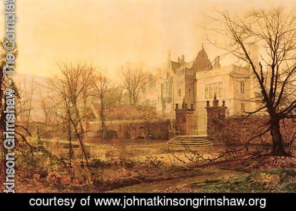 John Atkinson Grimshaw - Knostrop Hall, Early Morning