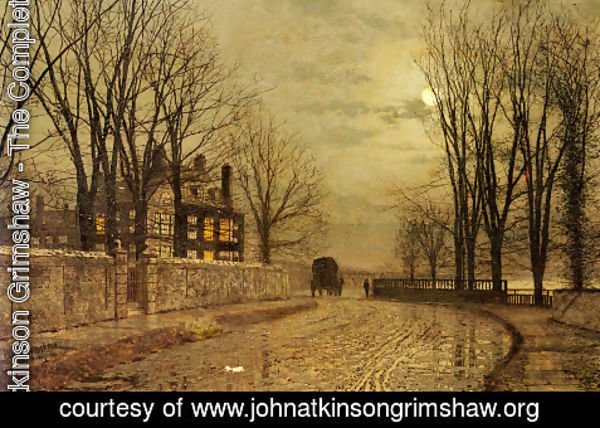 John Atkinson Grimshaw - The Turn of the Road