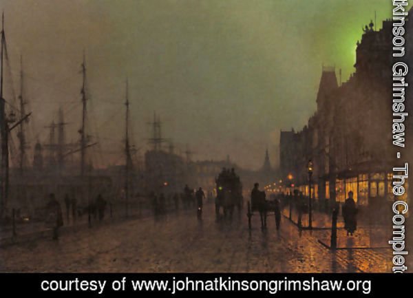 John Atkinson Grimshaw - Gourock, Near The Clyde Shipping Docks