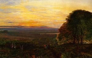 John Atkinson Grimshaw - Sunset from Chilworth Common, Hampshire