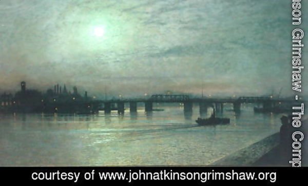 John Atkinson Grimshaw - Battersea Bridge 1885