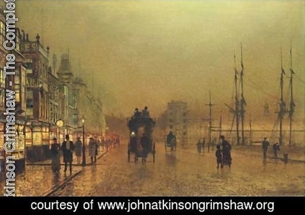 John Atkinson Grimshaw - Glasgow, twilight