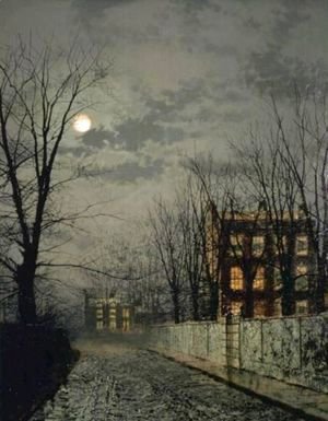 John Atkinson Grimshaw - Winter Moonlight
