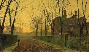 John Atkinson Grimshaw - An Autumnal Evening Glow
