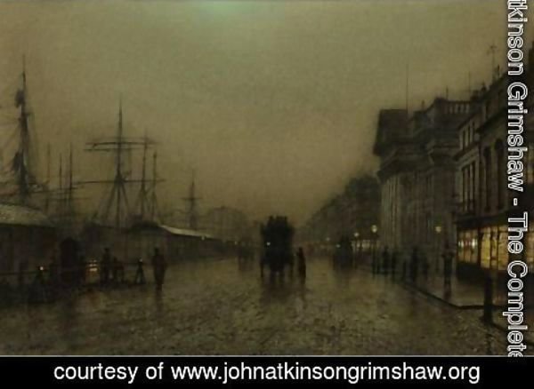 John Atkinson Grimshaw - Salthouse Docks, Liverpool