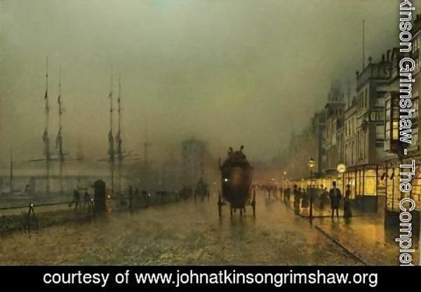 John Atkinson Grimshaw - Saturday Night, On The Clyde At Glasgow