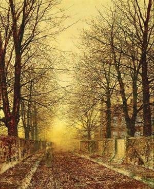 John Atkinson Grimshaw - A Golden Country Road