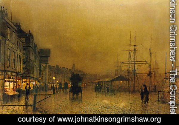 John Atkinson Grimshaw - Salthouse Dock, Liverpool