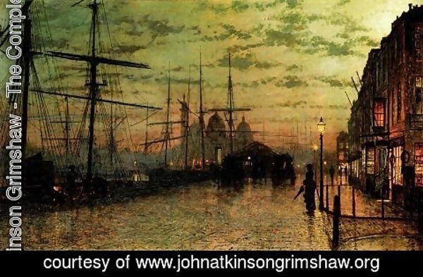 John Atkinson Grimshaw - Humber Docks, Hull