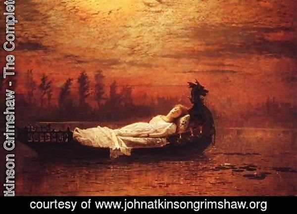 John Atkinson Grimshaw - The Lady of Shalott