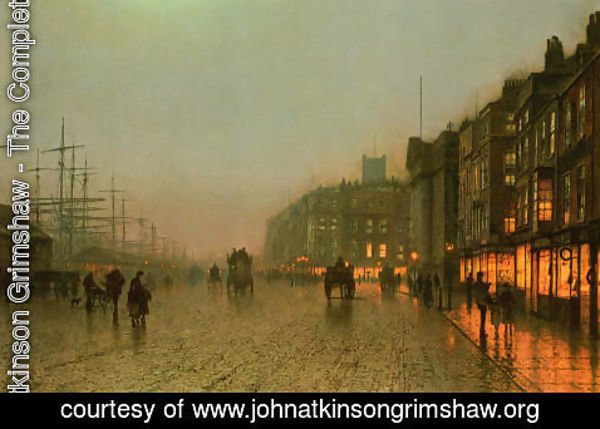 John Atkinson Grimshaw - Liverpool from Wapping