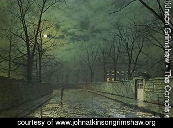 John Atkinson Grimshaw - Moonlight After Rain