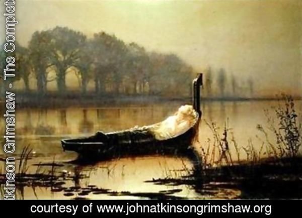 John Atkinson Grimshaw - The Lady of Shalott II