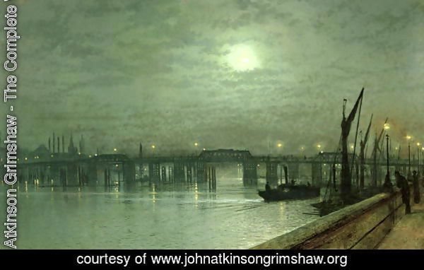 Battersea Bridge by Moonlight