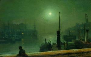 John Atkinson Grimshaw - On the Clyde Glasgow 1879