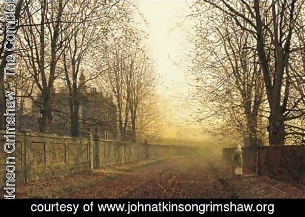 John Atkinson Grimshaw - A Golden Idyll