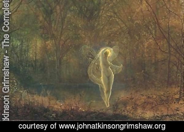 John Atkinson Grimshaw - Autumn - 'Dame Autumn hath a mournful face' - Old Ballad