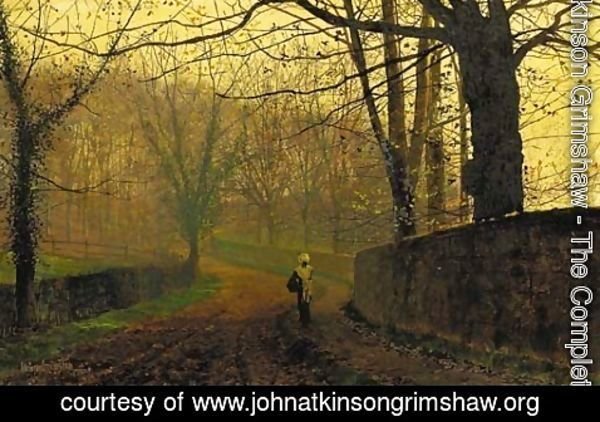 John Atkinson Grimshaw - Stapleton Park, Pontefract