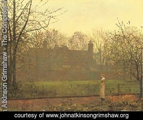 John Atkinson Grimshaw - The Chill of Autumn