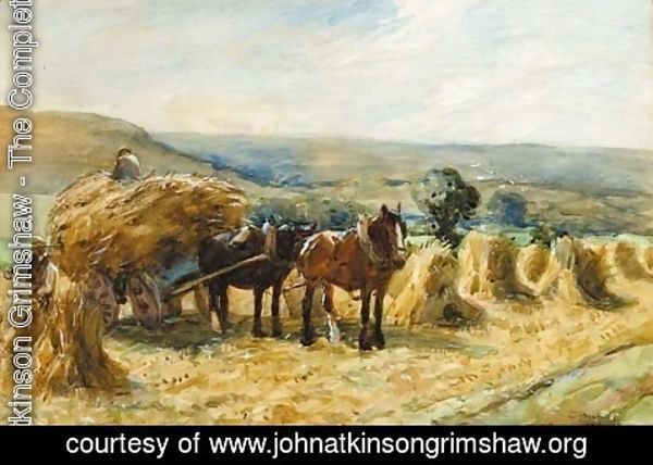 John Atkinson Grimshaw - The Harvesters