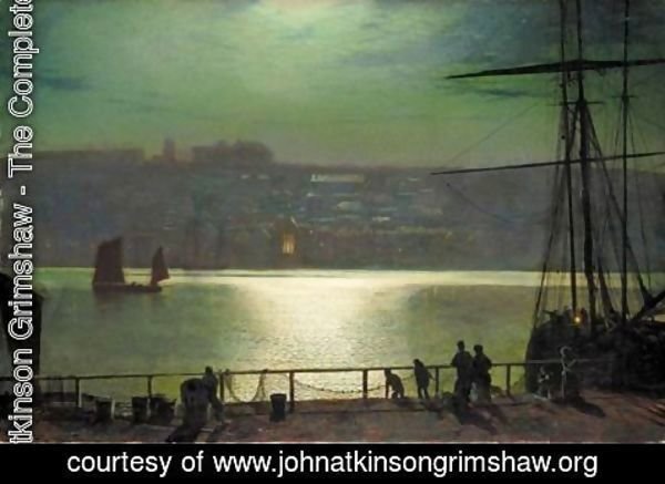 John Atkinson Grimshaw - Whitby By Moonlight