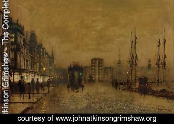 John Atkinson Grimshaw - The Broomielaw, Glasgow