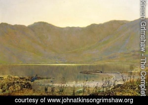 John Atkinson Grimshaw - Sun-Dip, The Home Of The Heron