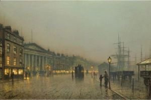John Atkinson Grimshaw - Liverpool Custom House And Wapping