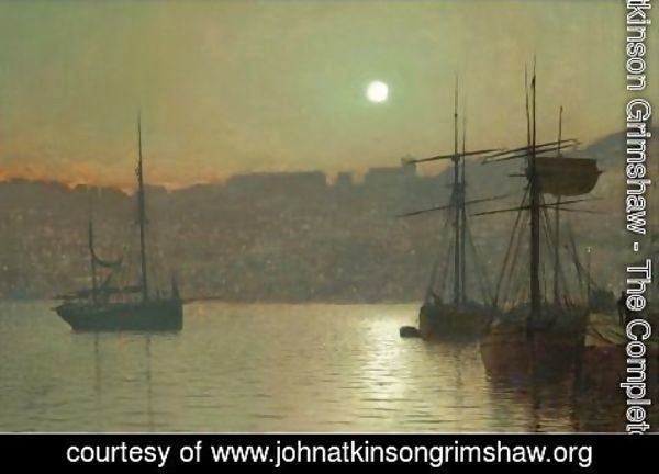 John Atkinson Grimshaw - South Bay, Scarborough