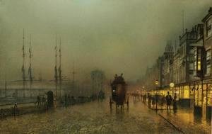 John Atkinson Grimshaw - Saturday Night, On The Clyde At Glasgow