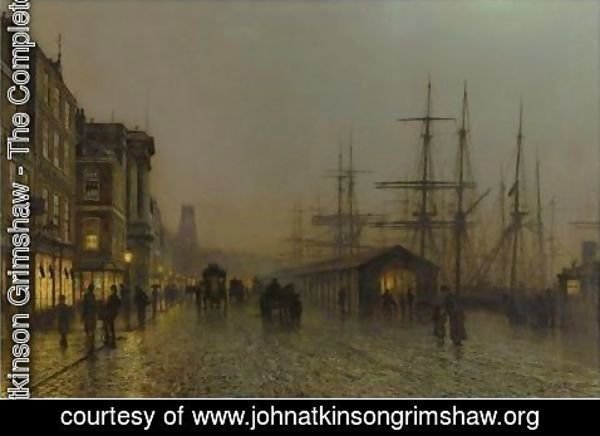 John Atkinson Grimshaw - Glasgow - Saturday Night