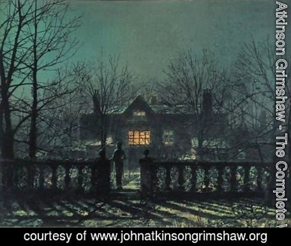 John Atkinson Grimshaw - The Figure At The Gate